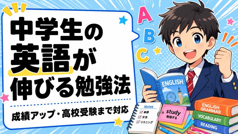中学生の英語が伸びる勉強法|成績アップ・高校受験まで対応