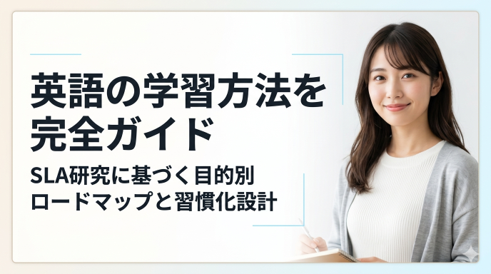 英語の学習方法を完全ガイド：SLA研究に基づく目的別ロードマップと習慣化設計