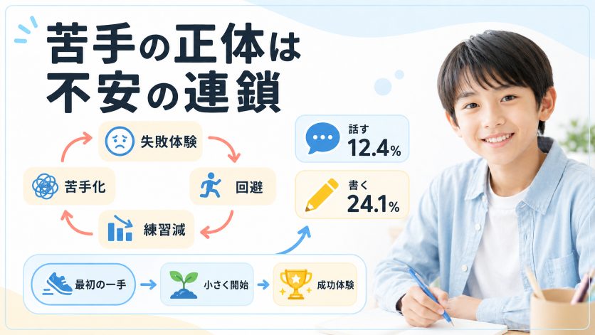 中学生が英語の基礎でつまずく本当の理由｜心理メカニズムを学術研究から解説