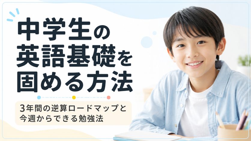 中学生の英語基礎を固める方法｜3年間の逆算ロードマップと今週からできる勉強法