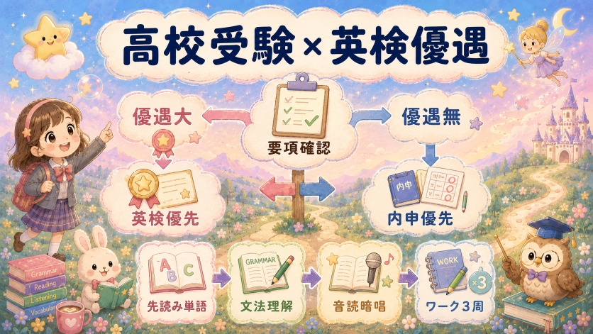 中学生の英語先取りと高校受験・英検優遇制度の賢い連動方法