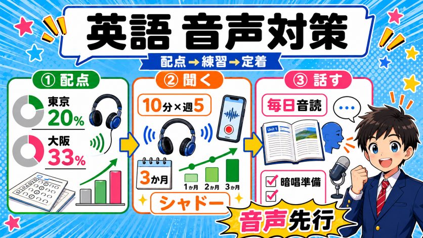中学生の英語リスニング・スピーキング対策|入試配点データから始める強化法